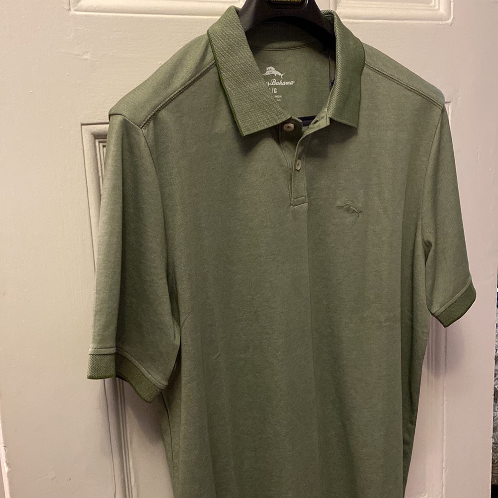Tommy Bahama Paradiso Cove “Wild Clover” green men’s polo - Picture 2 of 7